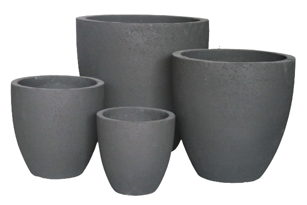 Tulip Pot Black